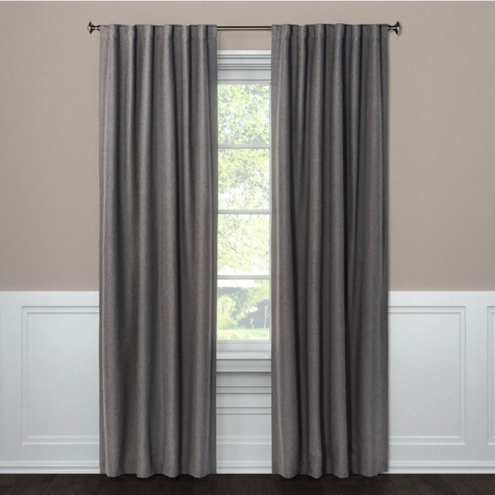 New Threshold Radiant Gray Blackout Aruba (1) Curtain Panel - 50x84